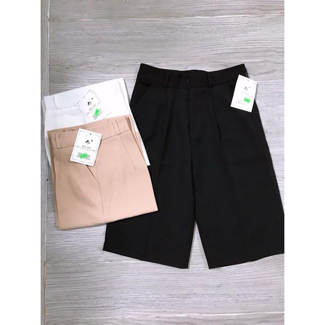 Quần ống rộng lửng nữ