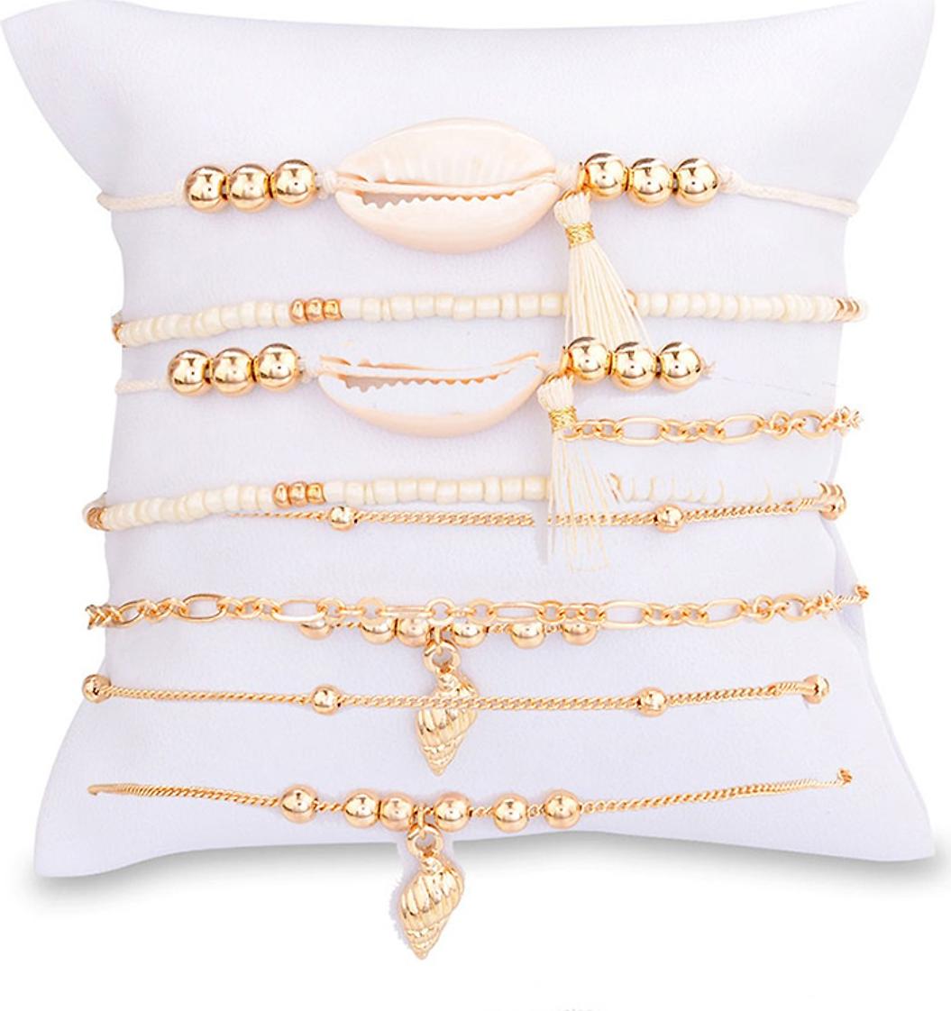 Bộ 5 Vòng Đeo Tay Nữ Phong Cách Boho