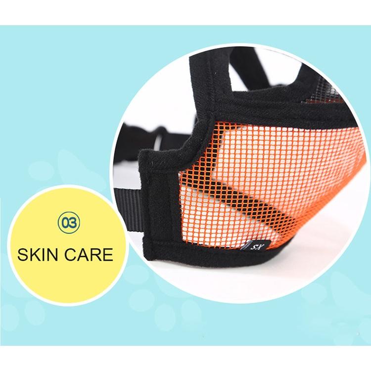 Rọ mõm thú cưng bằng lưới thoáng khí