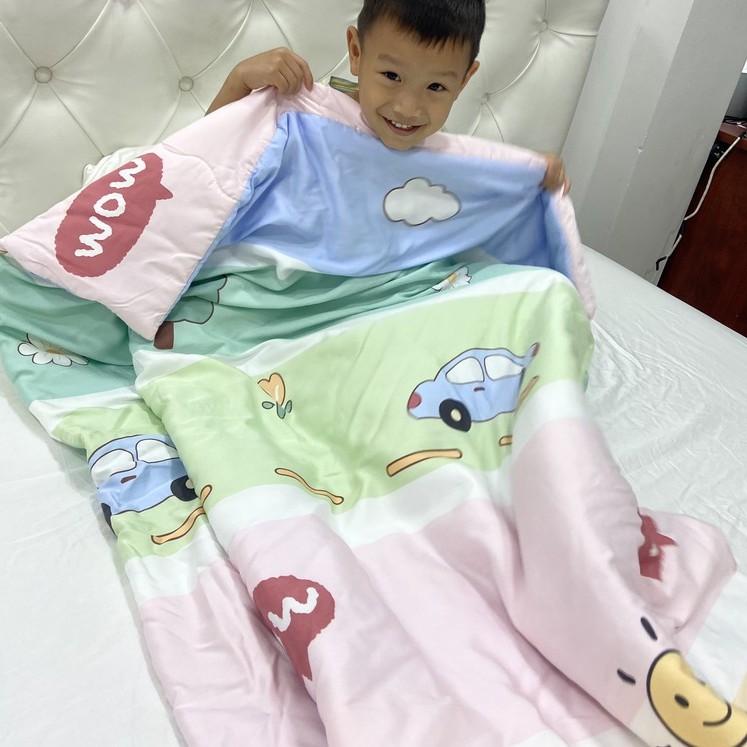 Mền Em Bé Mầm Non Kích Thước 1.0x1.2M Chất Liệu Tencel Mềm Mịn Thoáng Mát