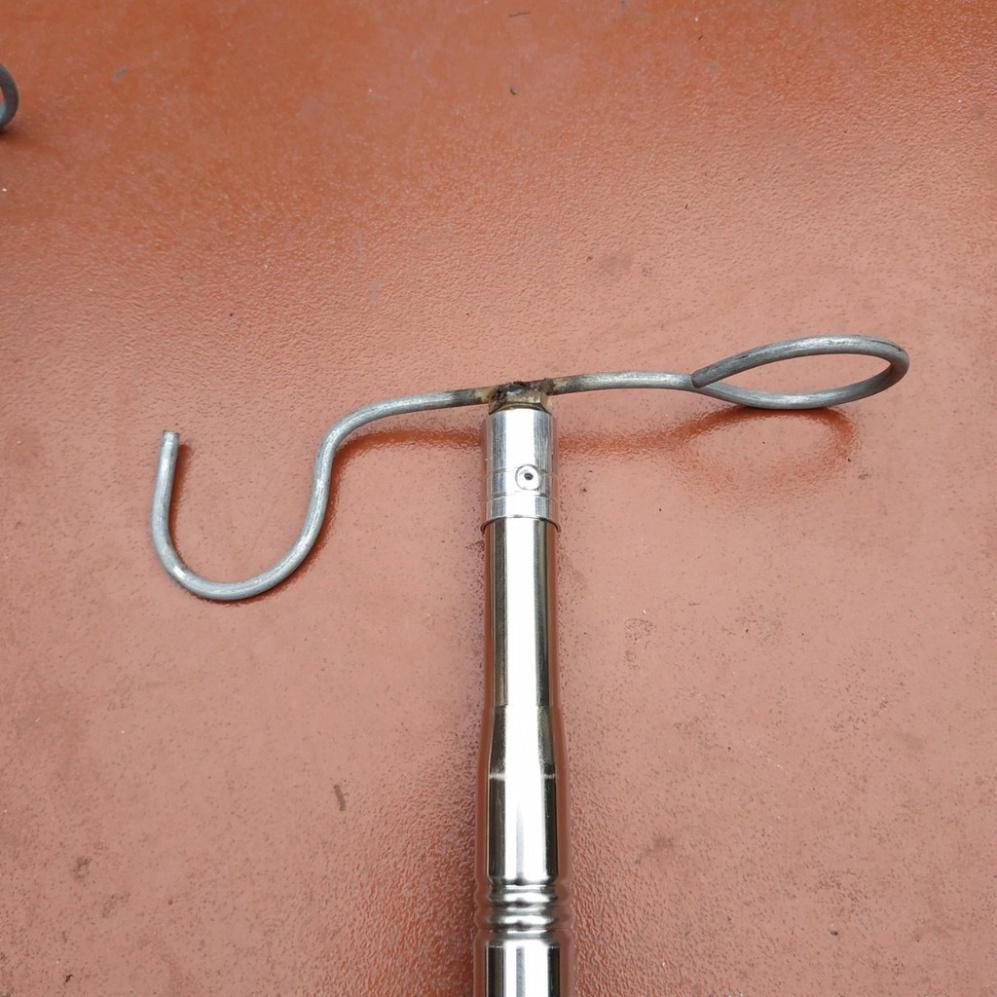 Sào bẫy chim treo lồng chim inox nano tặng kèm móc - sale to