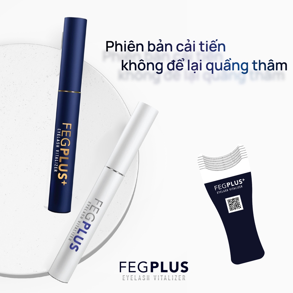 Combo dưỡng mi FEG Plus Stem Cells - Phiên bản tế bào gốc, dài mi nhanh, không chứa Prostaglandins gây thâm mắt (5ml/lọ)