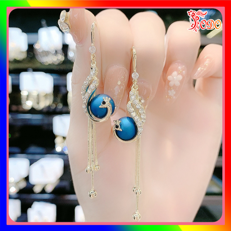 Bông tai nữ xinh xắn kiểu dáng lấp lánh phong cách đơn giản RW822 thích hợp đi đám cưới  - [Thời Trang ToDo]