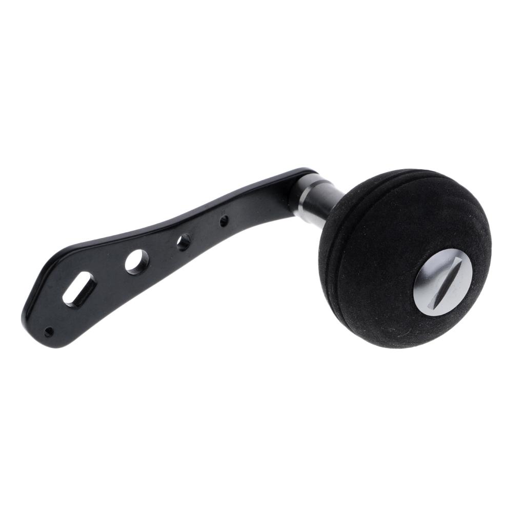 Single Fishing Reel Handle Replacement Parts with Soft EVA Handle Knob for Baitcasting Reels, Easy to Install