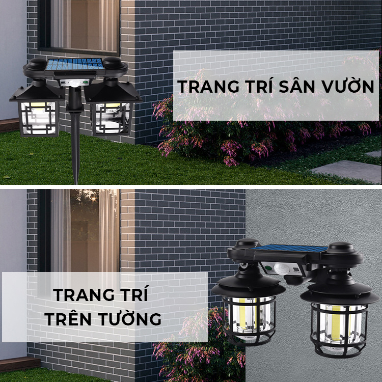 Đèn năng lượng mặt trời, Đèn lồng  vuông- tròn JD-2217 (192 COB), siêu đẹp -  K1530