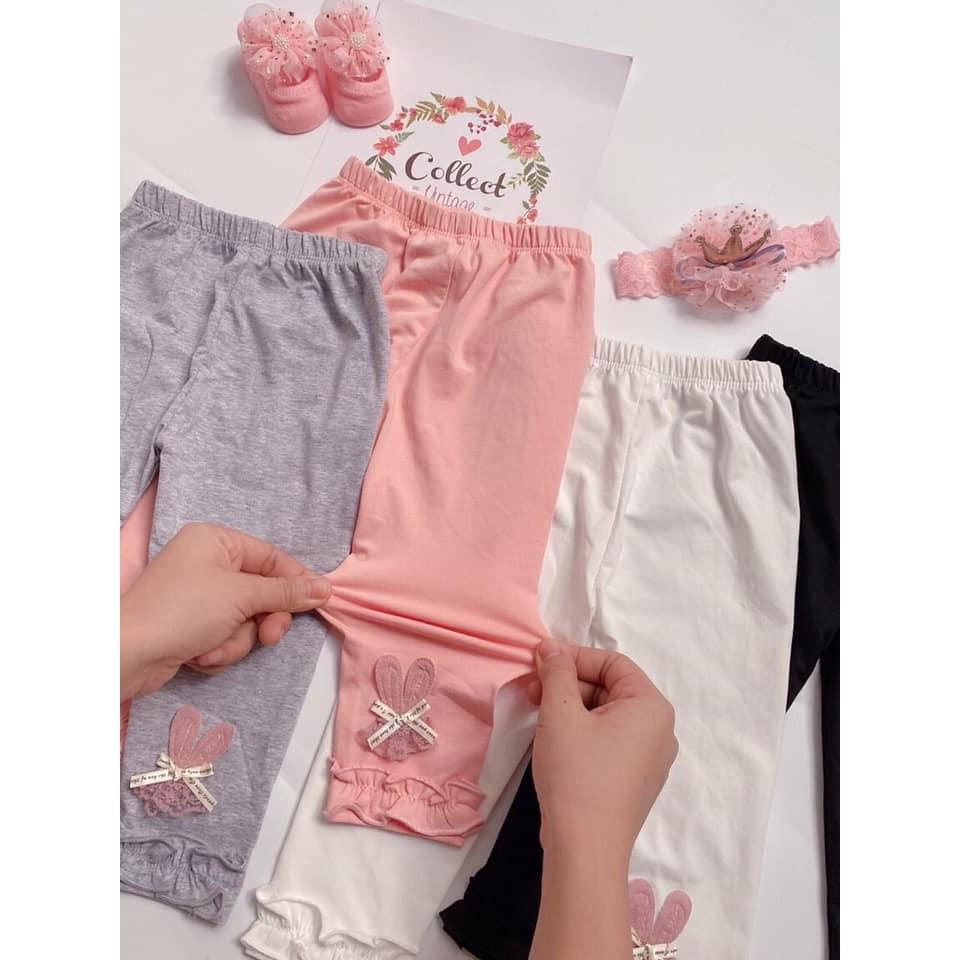 Set 4 quần legging tai thỏ đáng yêu cho bé gái