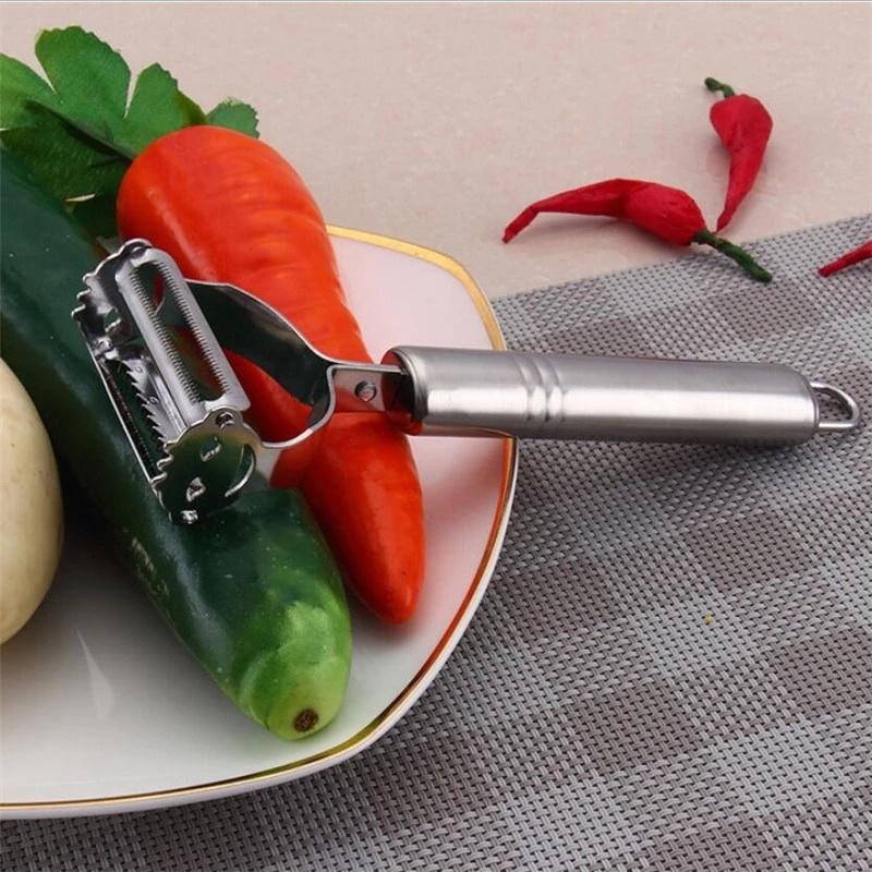 Nạo sợi Inox đa năng 3 in 1 nạo dừa, rau củ quả thông minh