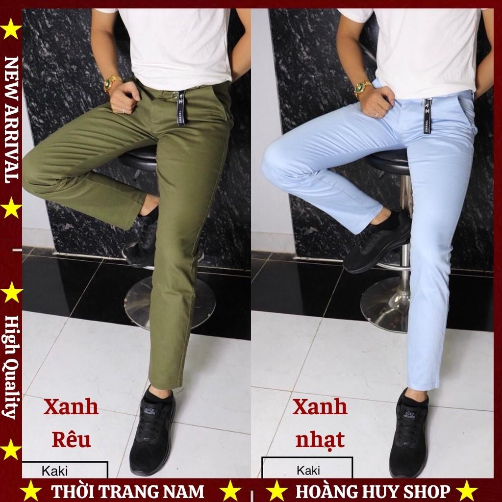 Quần Kaki Nam Cao Cấp H&amp;H-K01 Chất Vải Co Dãn Nhẹ Kiểu Dáng Tây Âu Cực Đẹp - Nhiều Màu