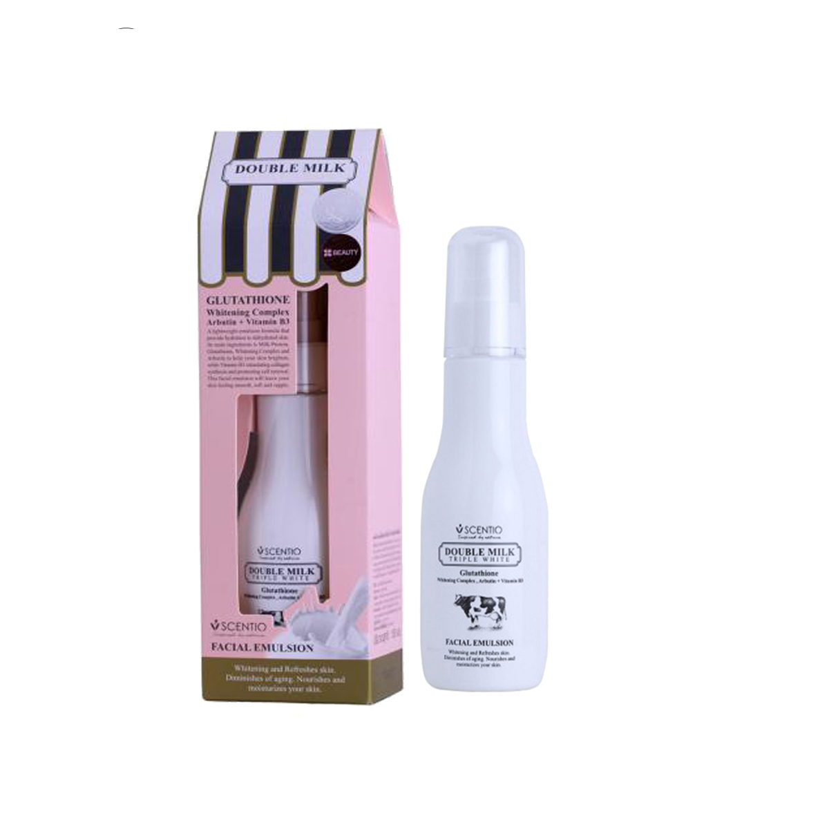 Sữa Dưỡng Trắng Da Mặt Beauty Buffet Scentio Double Milk Triple White (150ml)