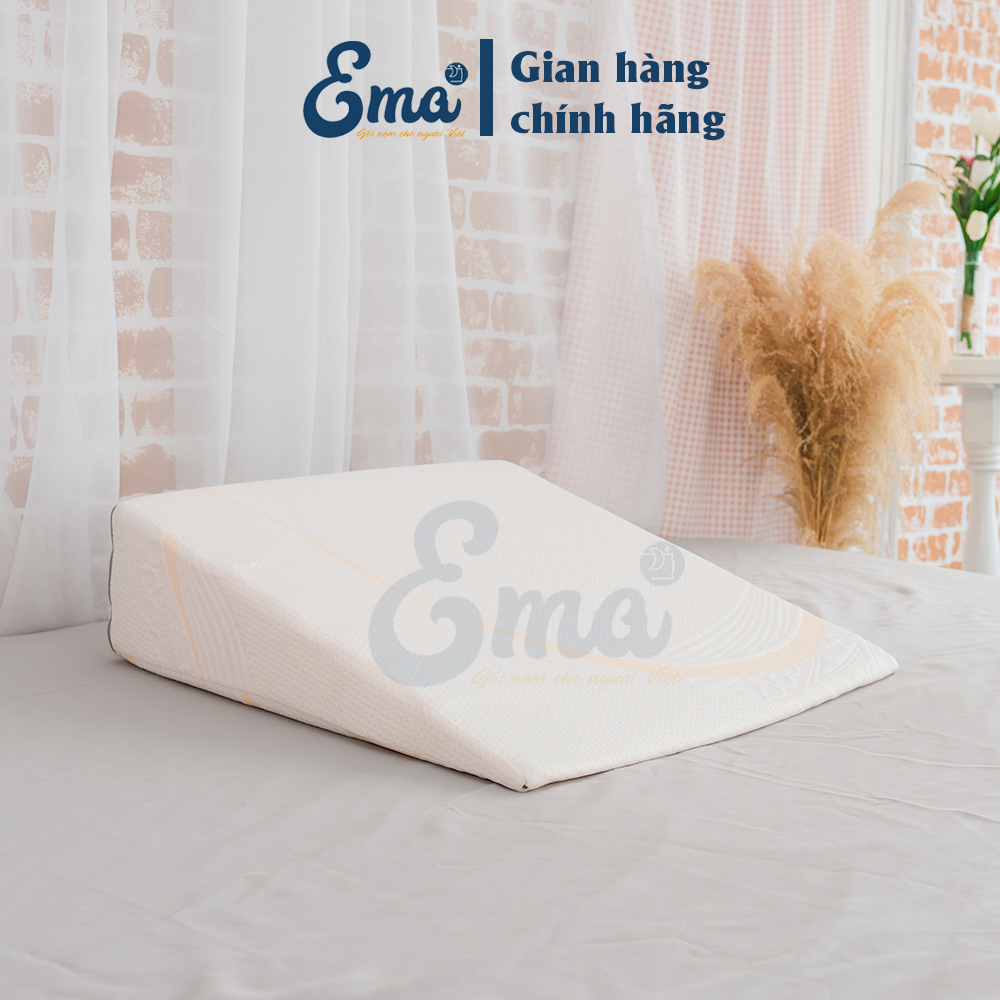 Gối chống trào ngược dạ dày thực quản người lớn Ema giúp giảm trào ngược dạ dày, viêm họng mãn tính, nuốt vướng, nghẹn cổ, khó thở khi ngủ, ngáy ngủ