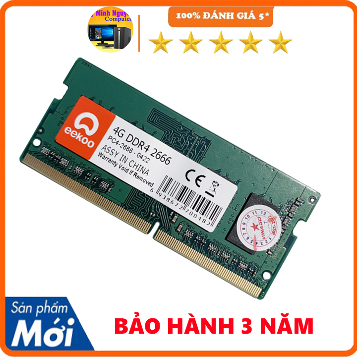 Ram Laptop Eekoo DDR4 4gb, DDR4 8gb bus 2666 - Hàng chính hãng