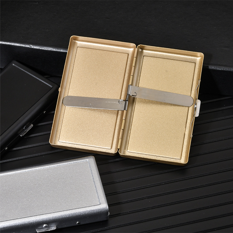 Hộp Đựng Thuốc Kẹp Kim Loại Vân Nhám 3 Màu