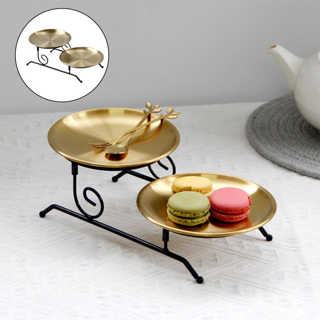 Iron Serving Tray Assemble Vanity Tray Home Decor for Cake Cookie Display