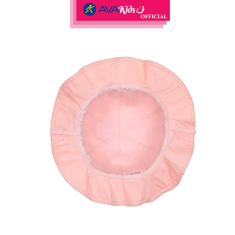 Nón vành cho bé gái Duy Ngọc thêu cừu màu cam