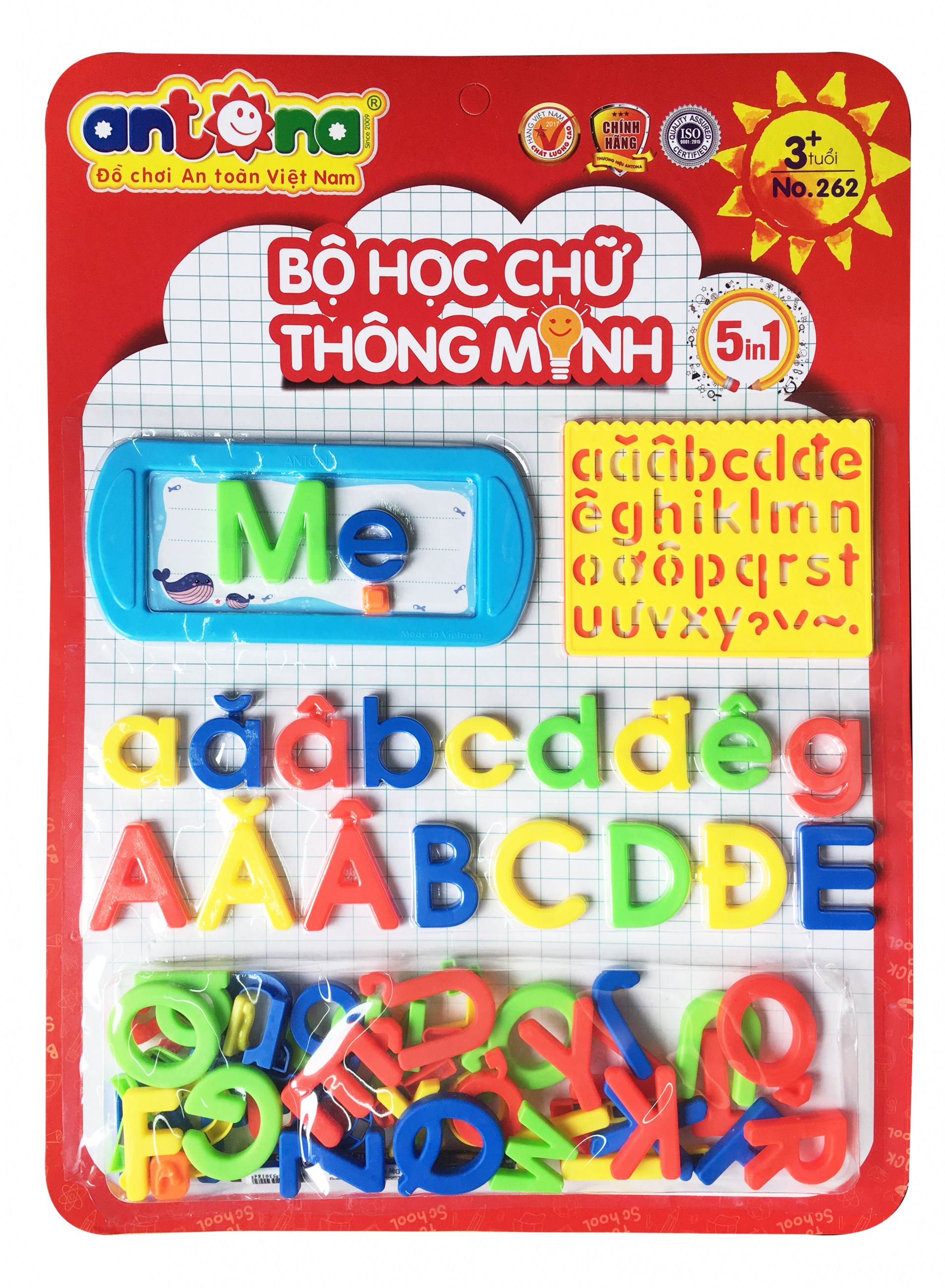 Vỉ Học Chữ Thông Minh Antona No.262 Cho Bé