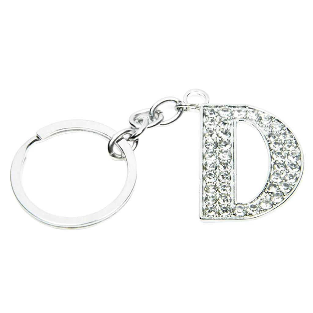 Alphabet Keyring Initials Keyring Shiny Key Chain Letters