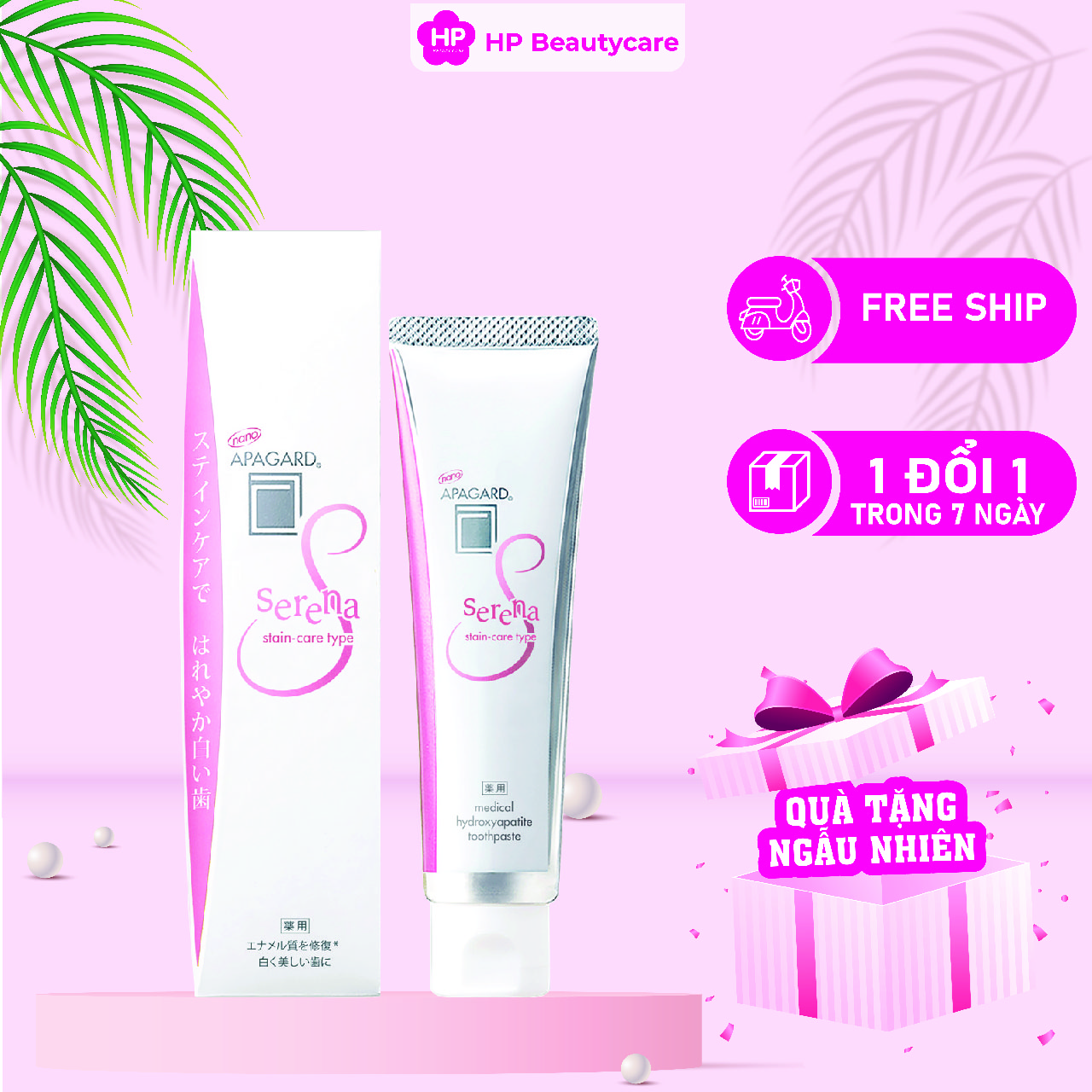 Kem Đánh Răng Apagard Serena Tẩy Vết Ố Vàng Cao Cấp 105g