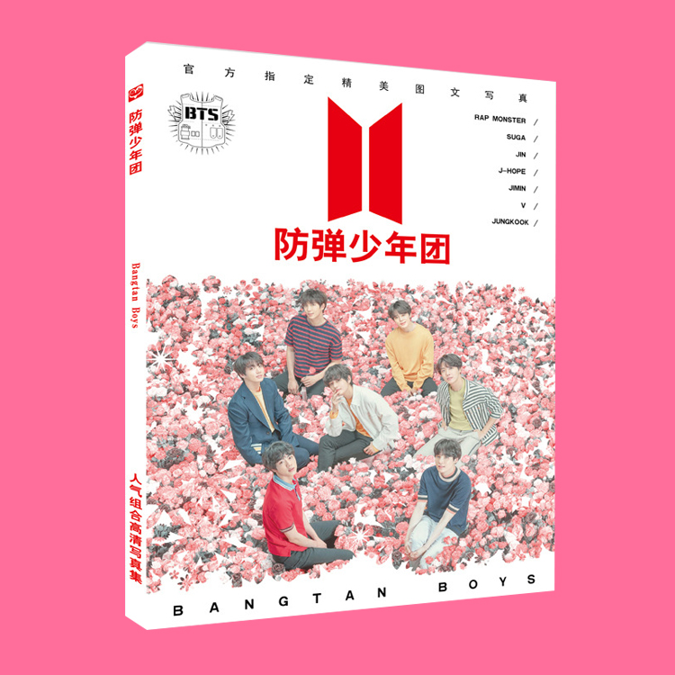 Photobook BTS nền hoa hồng