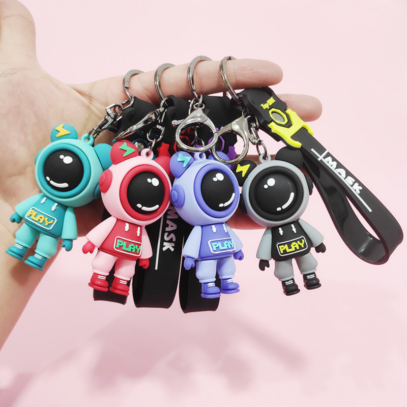 Móc khóa phi hành gia hình gấu hoạt hình dễ thương giá rẻ keychain spaceman astronaut cute đáng yêu MK03