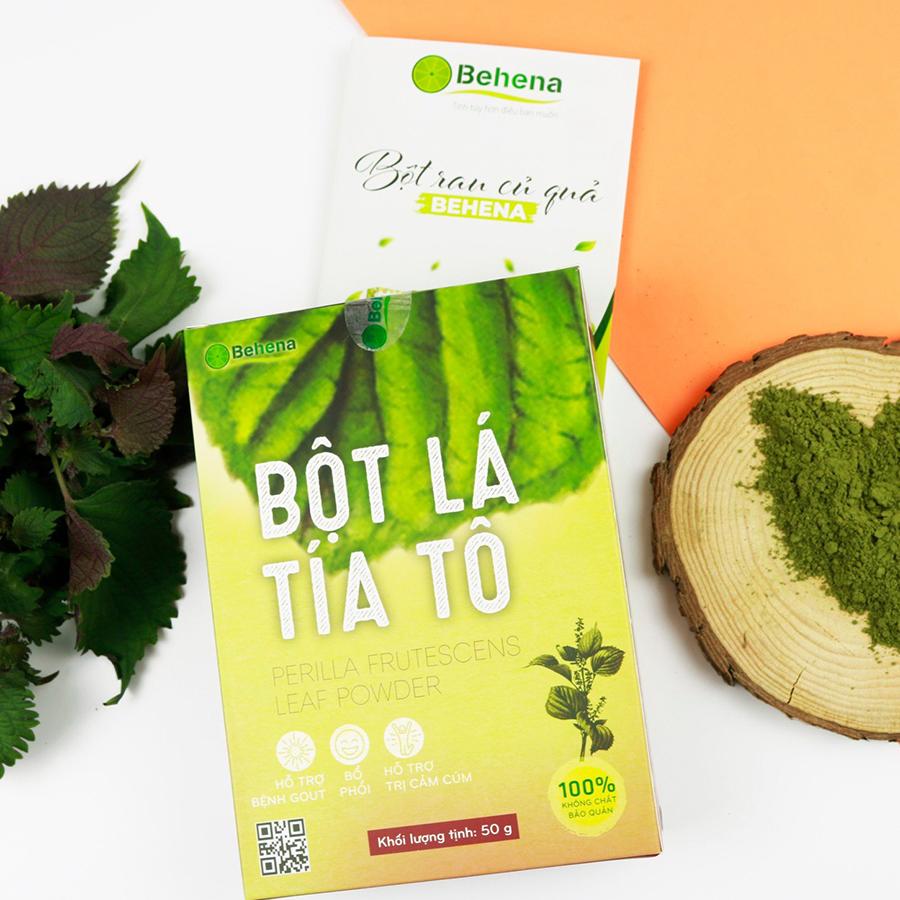 Bột Tía Tô Behena nguyên chất sấy lạnh Hỗ trợ cảm cúm, cảm lạnh, giảm tàn nhang