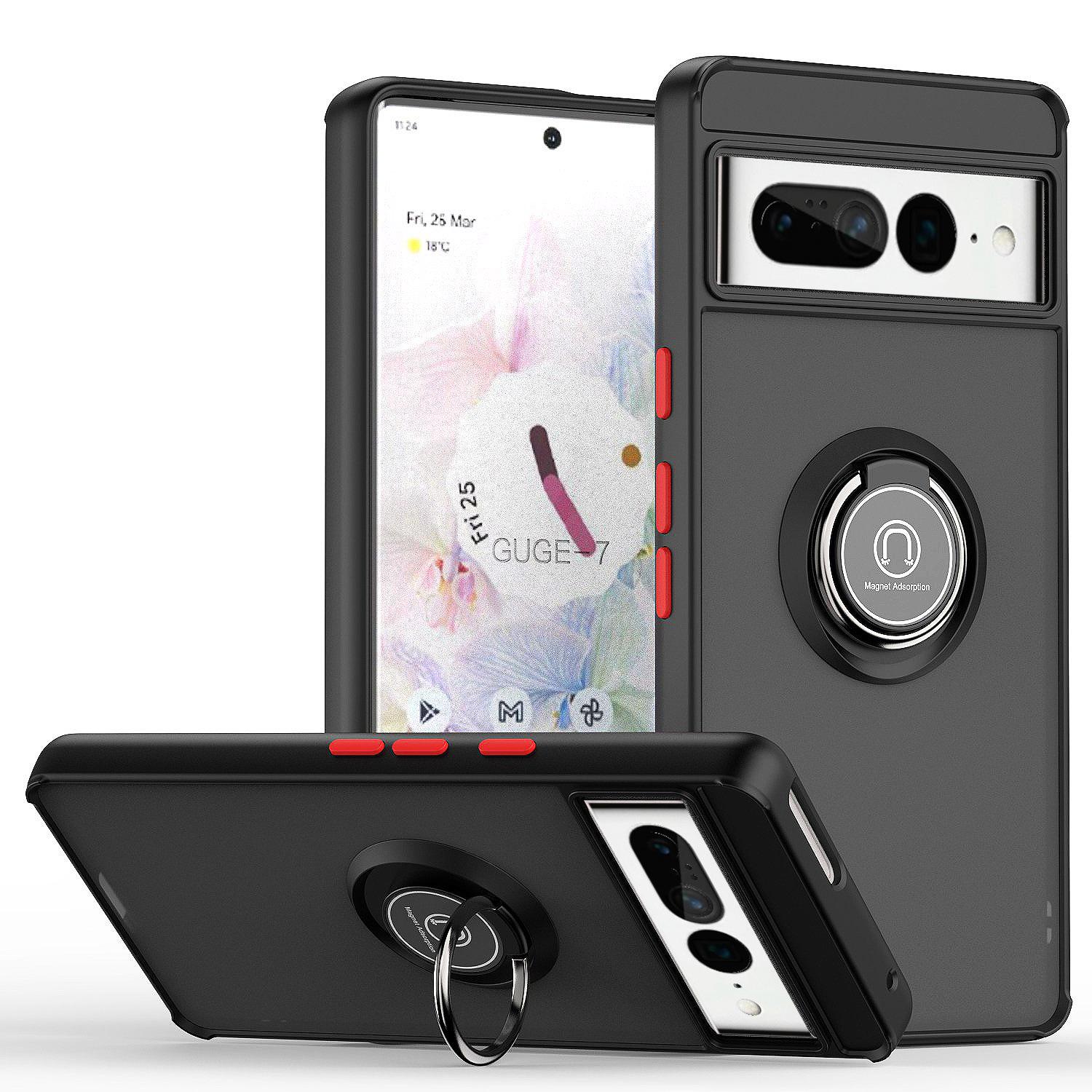 Giao hàng nhanh Qiying thế hệ 1 phù hợp với vỏ điện thoại di động có cảm giác da mờ Google Pixel 7 Giá đỡ hút từ tính GOO Pixel 6Pro