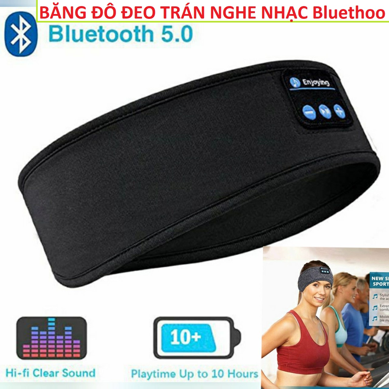 Tai nghe không dây , Mặt Nạ Mắt Kết Nối Bluetooth 5.0 Thông Minh nghe nhạc Tiện Dụng Khi ngủ hoặc Tập Thể Thao