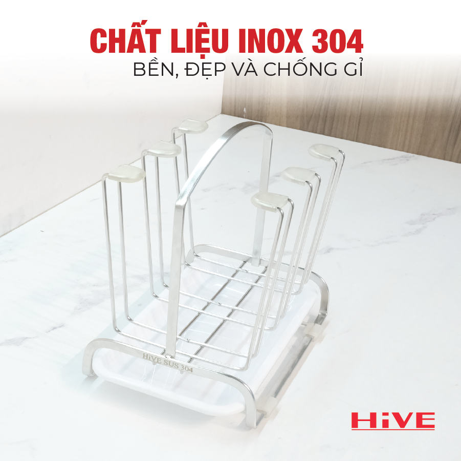 Giá úp ly HiVE inox 304 New Collection