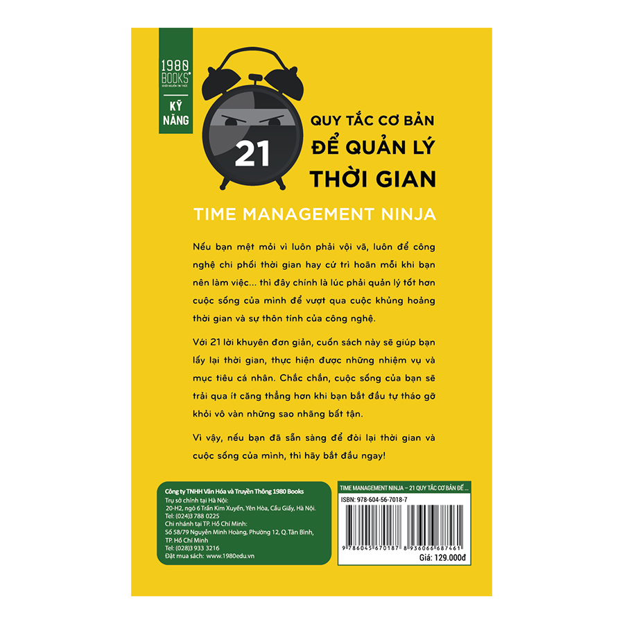 Time Management Ninja - 21 Quy Tắc Cơ Bản Để Quản Lý Thời Gian