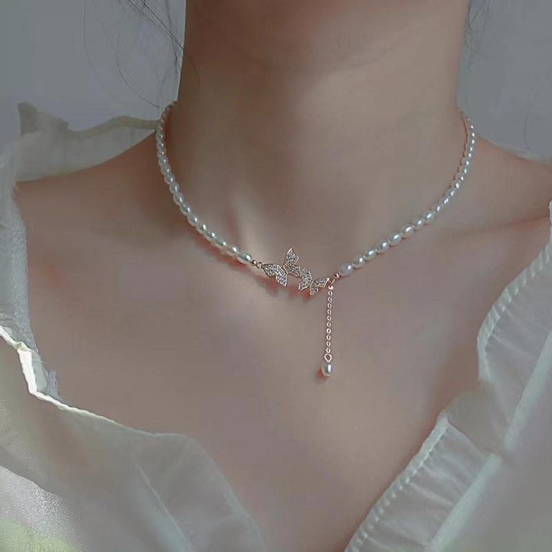 Vòng cổ đính hạt đá lấp lánh - Choker đính hạt thanh lịch