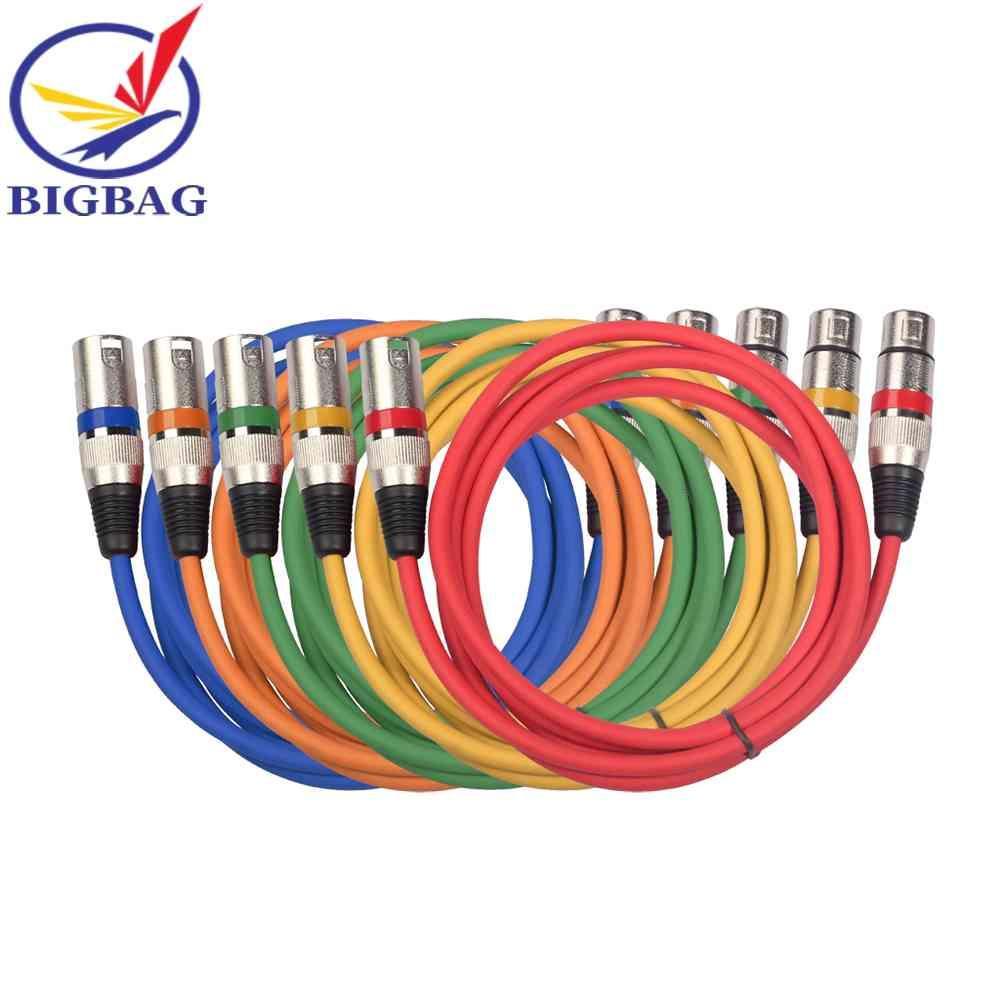 Set 5 Dây Cáp Âm Thanh 3Pin XLR Mạ Bạc