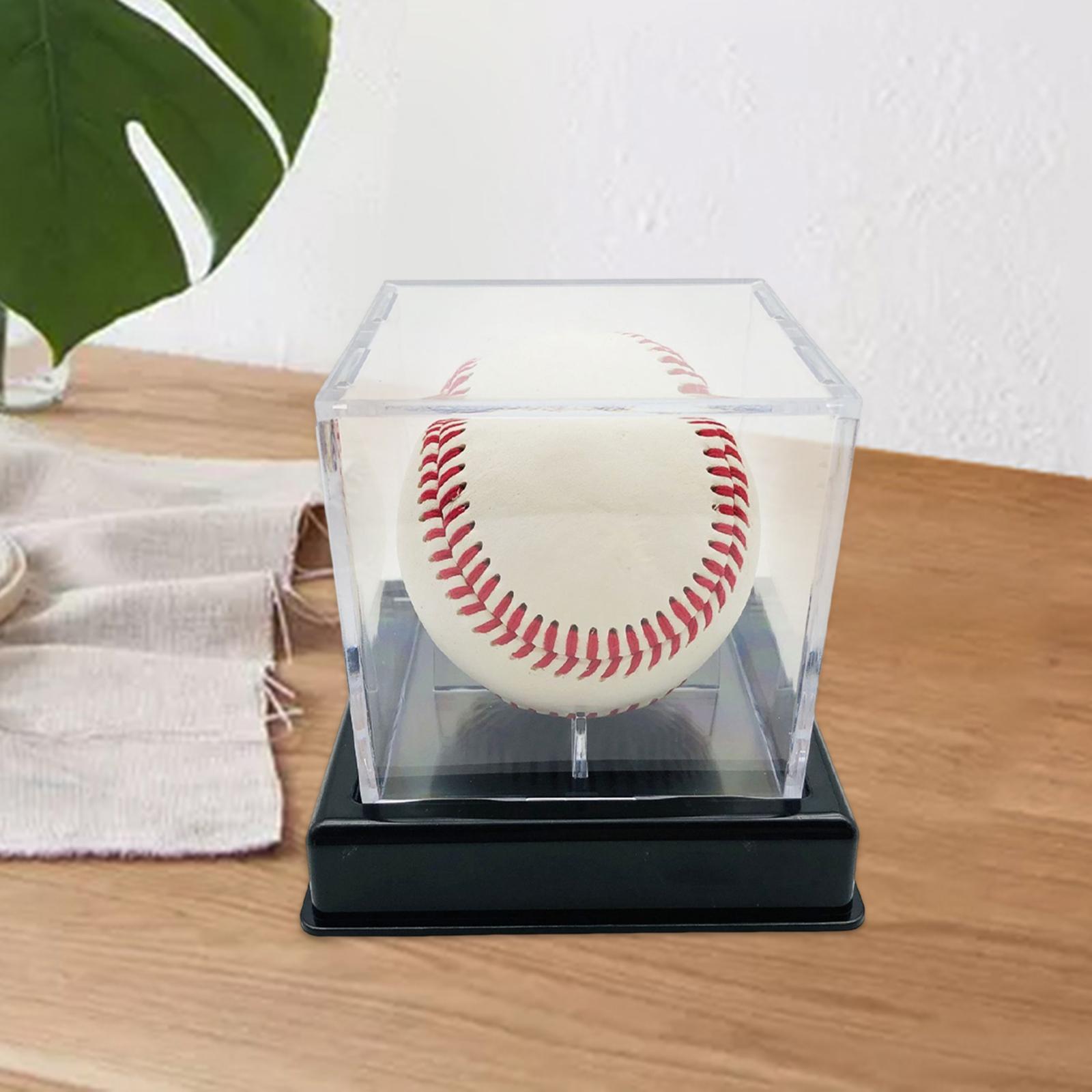2Pcs Acrylic Baseball Holder Visual Collector for Restaurant