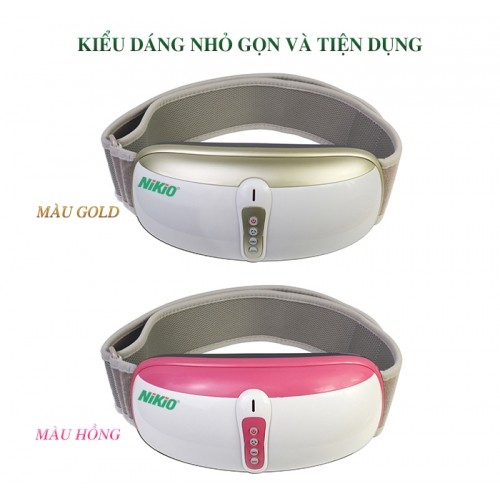 Đai (Máy) Massage Bụng Nikio NK-169AC - Công Nghệ Rung, Lắc Và Xoa Bóp Tiên Tiến, Kết Hợp Hồng Ngoại Hỗ Trợ Giảm Mỡ Bụng, Làm Săn Chắc Cơ Cực Nhanh