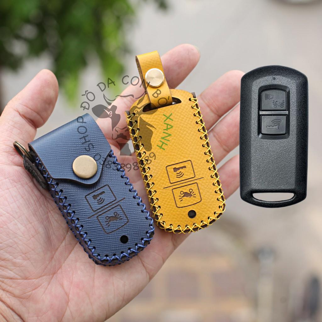Bao da dành cho Chìa Khóa Honda Lead, Air Blade, Vision, Vario, Click handmade da thật