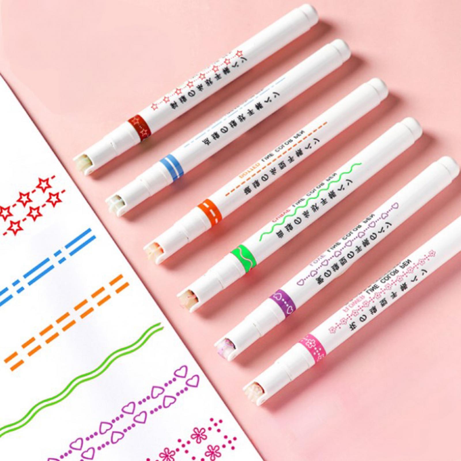 Journal Pens Highlighters Pen Set Glitter Marker DIY Art Crafts Outline Pen Marker Pen for Birthday Scrapbooking School Photo Album Greeting