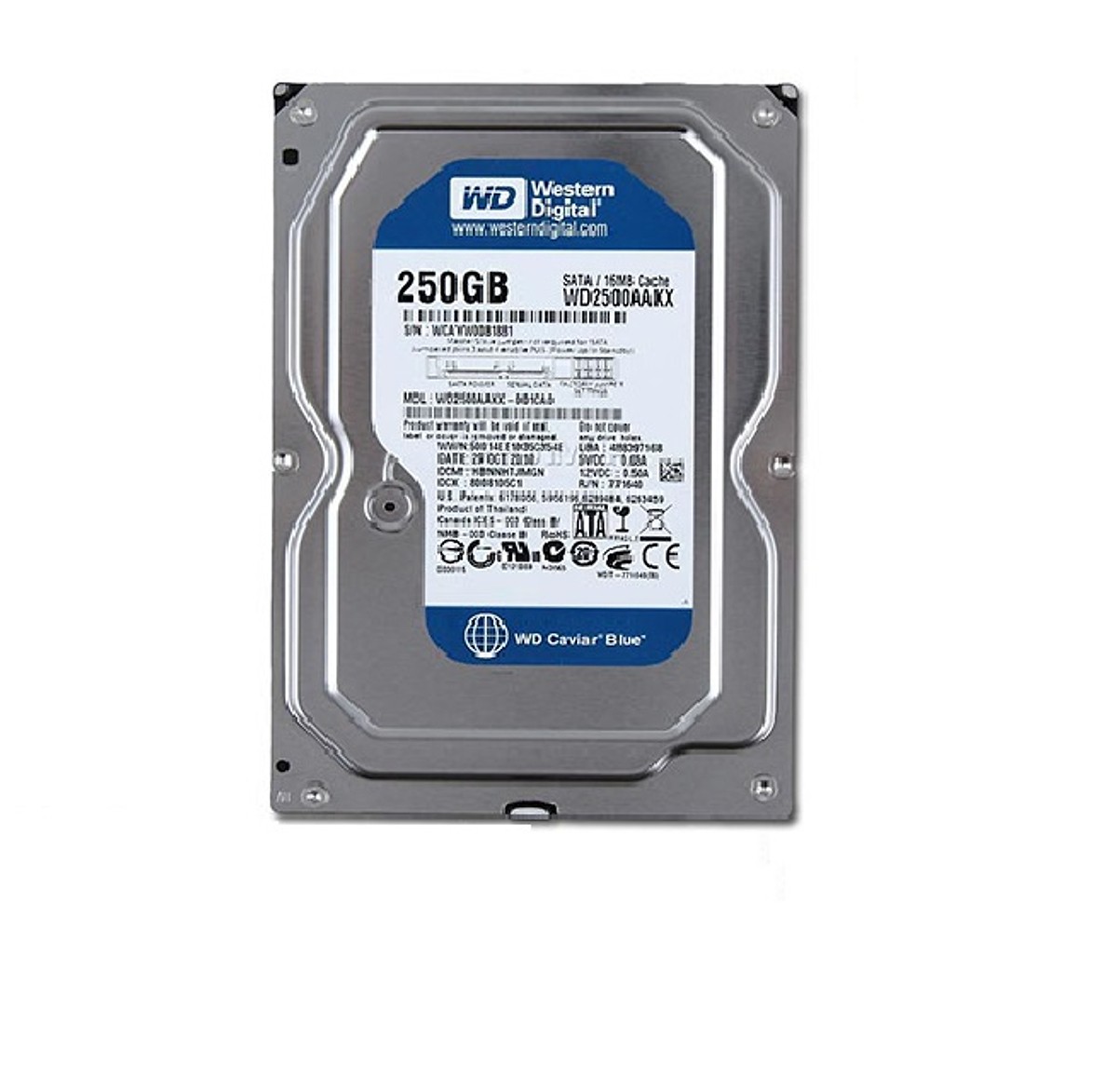 Ổ cứng HDD 250G Western SATA - Tặng dây cáp SATA - Hàng nhập khẩu