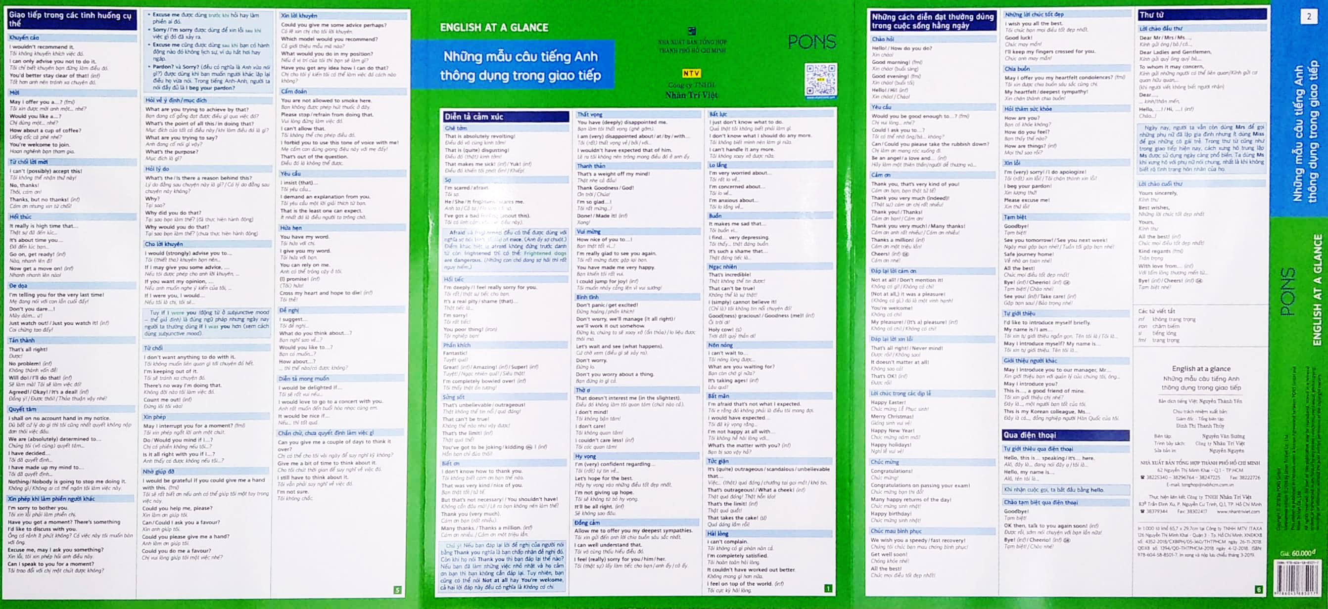 English At A Glance – Những Mẫu Câu Tiếng Anh Thông Dụng Trong Giao Tiếp