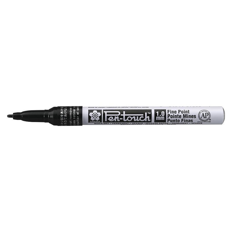 Bút Đánh Dấu Sakura Pentouch Fine Point 1.0mm - Màu Đen
