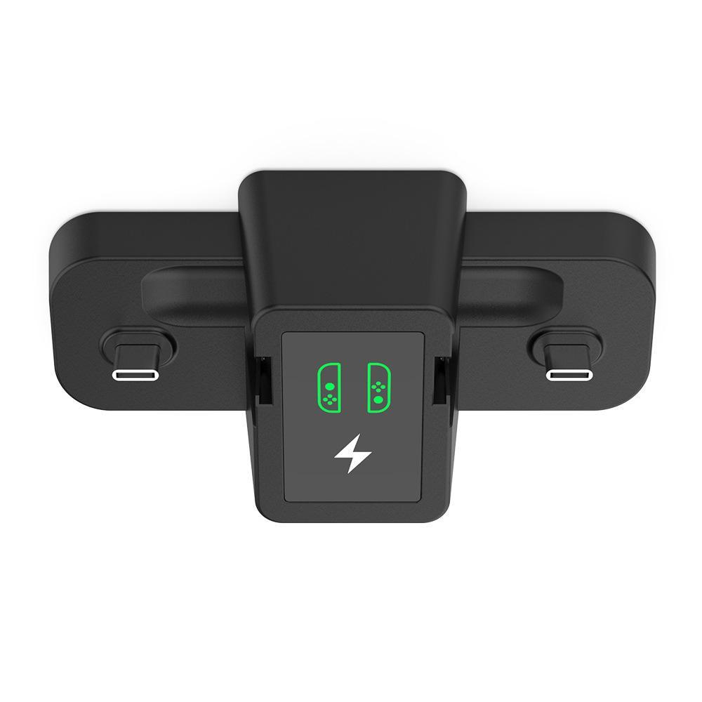 Phong cách mới nhất Tay cầm Bluetooth không dây chuyển đổi trái và phải + Tay cầm nhỏ NS OLED sạc đôi tay cầm j-con Bộ đế sạc