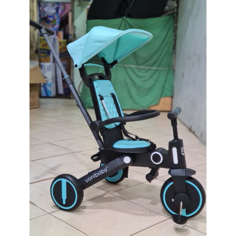 Xe Đẩy Trẻ Em 2 Chiều UoniBaby SL-168 Gập Gọn Thông Minh Kết Hợp Xe Đạp Trẻ Em 3 Bánh