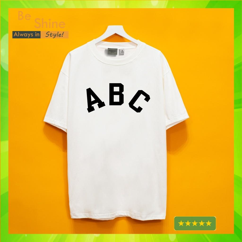 Áo thun unisex ABC , Áo Phông Basic Chất Vải Cotton Thời Trang Nam Nữ