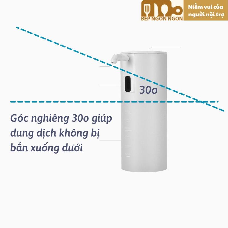 Máy xịt khử khuẩn, rửa tay cảm biến tự động để bàn cao cấp P6 dung tích 350ml, dùng pin siêu tiện lợi