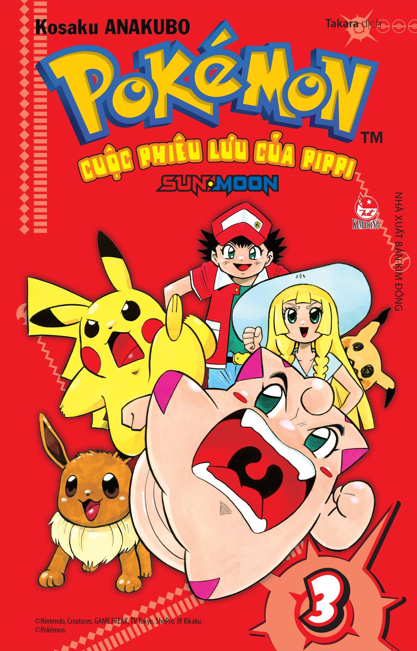 Sách - Pokémon - Cuộc Phiêu Lưu Của Pippi Sun.Moon - Tập 3