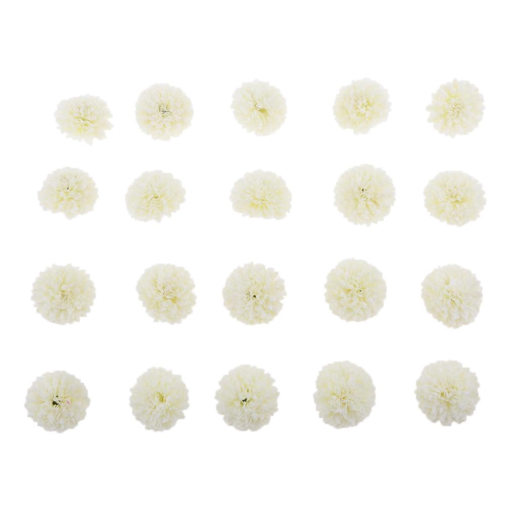 20 piece Chrysanthemum Artificial Silk Flower Head Wedding Decor
