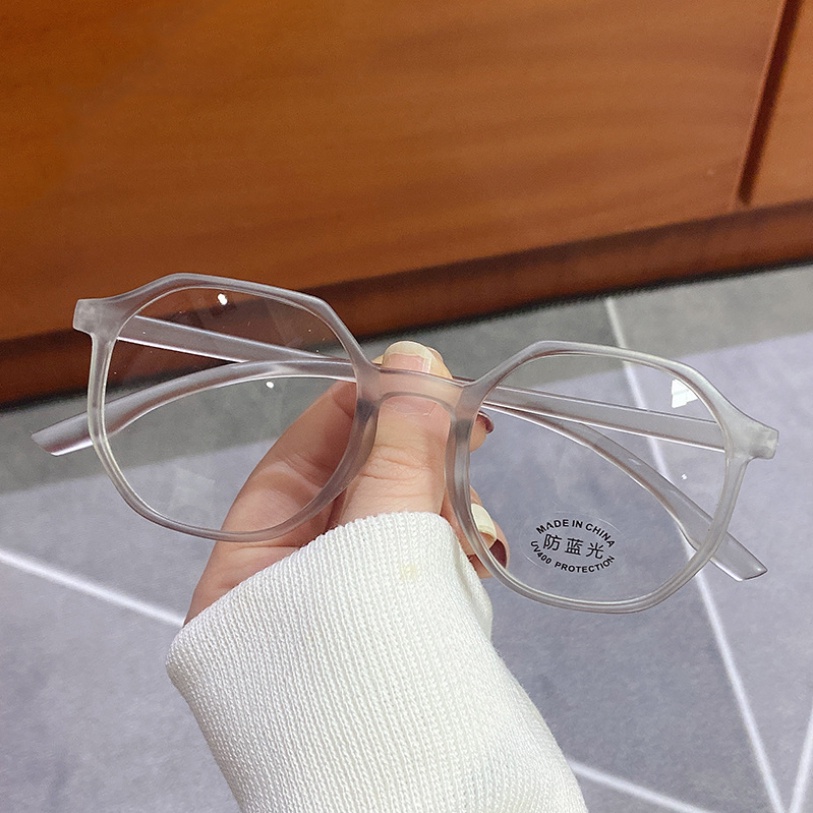 Gọng kính cận nam nữ đa giác retro chống ánh sáng xanh - ms34