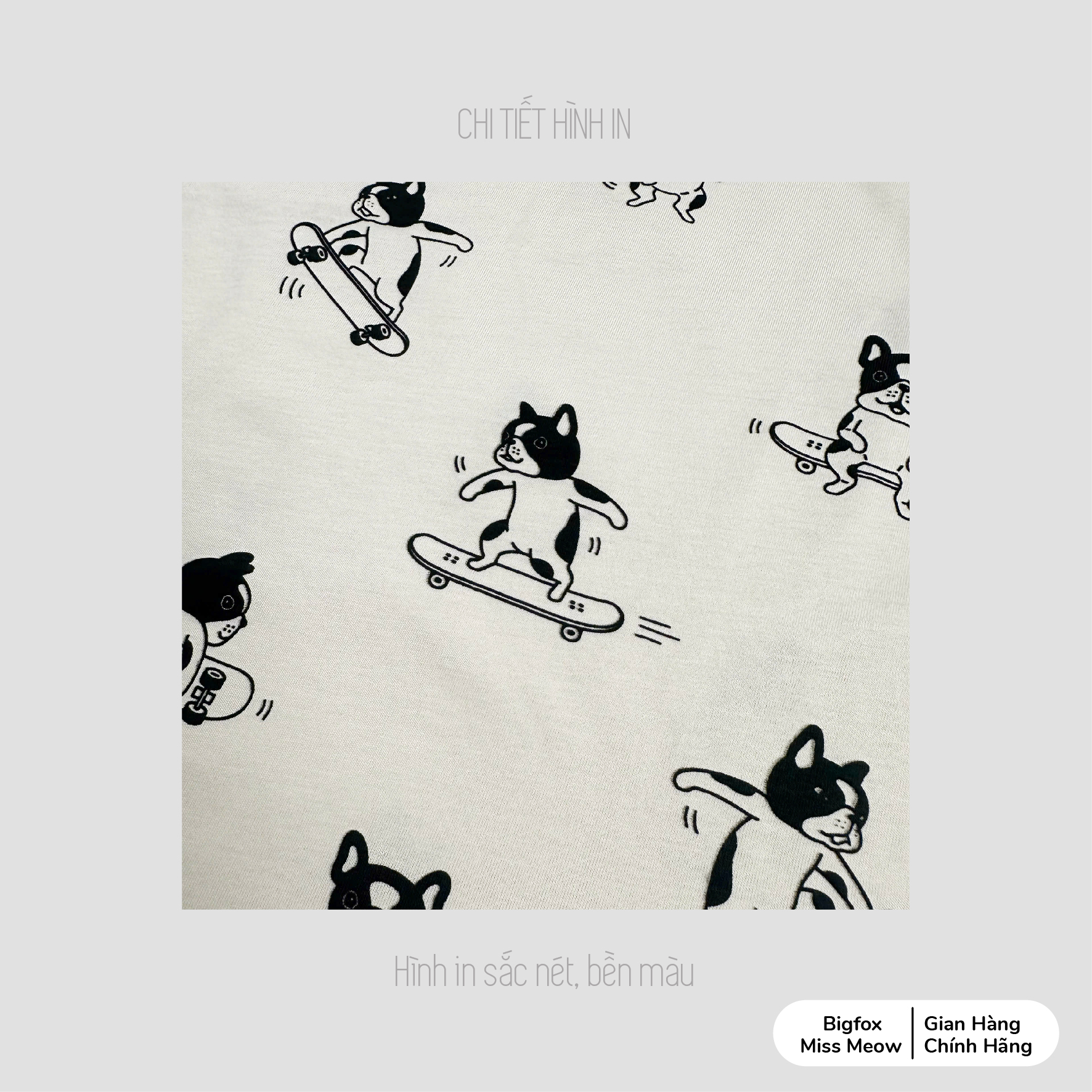 Bộ cộc tay mùa hè cho bé trai Bigfox Miss Meow chất cotton size đại 3,7,9,11 tuổi 30kg 40kg