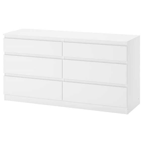 MOLTENI, Tủ đựng đồ 3 tầng 6 ngăn size nhỏ, Phong cách Bắc Âu, 140x40x72cm