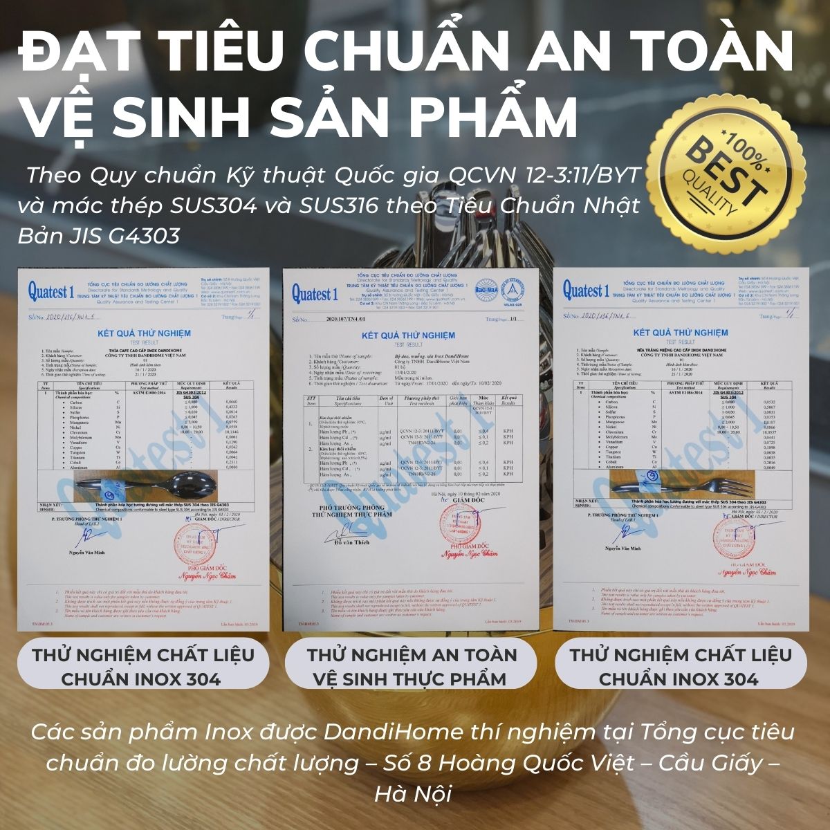 Set quà tặng quả trứng đựng 24 món dao thìa muỗng nĩa DandiHome cao cấp, sang trọng 