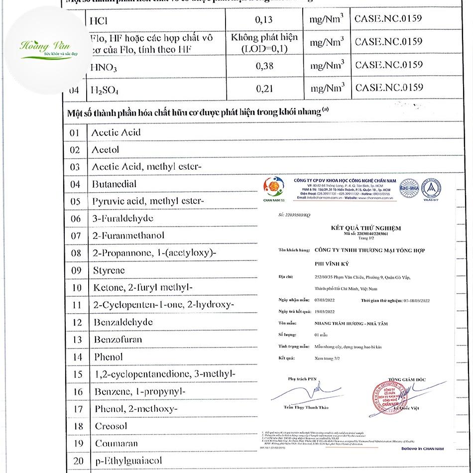 Nhang Trầm Hương cao cấp Nhã Tâm Hộp 100gram - Đậm chất trầm sạch tự nhiên 100%