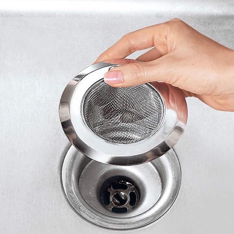 Dụng cụ lọc rác bồn rửa chén inox loại đẹp ( inox)