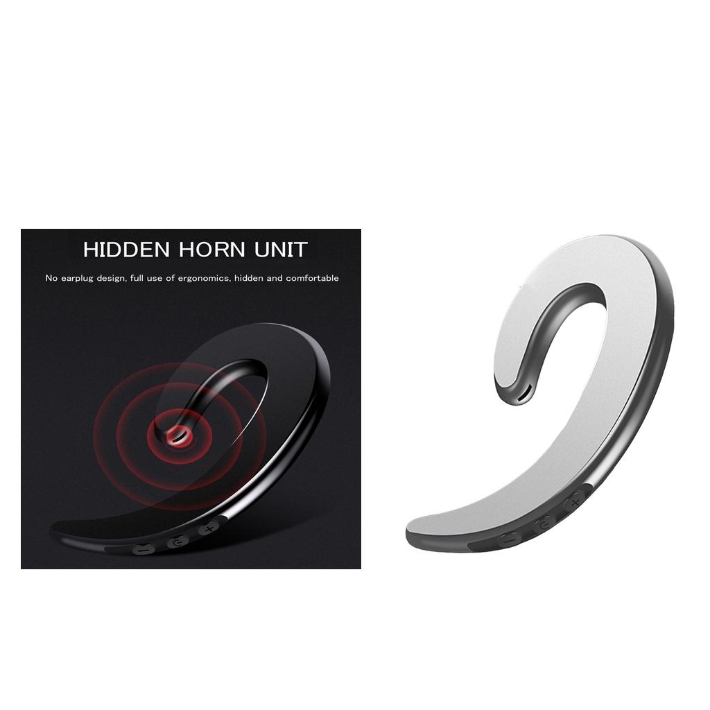2x Bone Conduction Ear Hook Wireless Headphones with Microphone